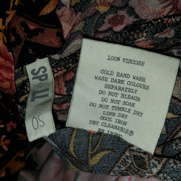 Spell designs x free people babushka kimono amber OS black robe exclusive FP HTF - Picture 3 of 16